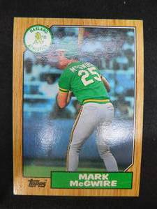 lot 118 image: 1987 Topps Mark McGwire #366 Near Mint