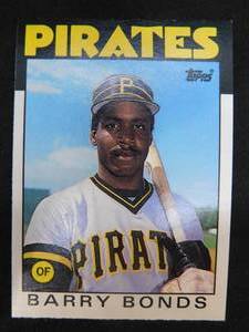 lot 119 image: 1986 Topps Traded Barry Bonds Rookie Card #11T MINT
