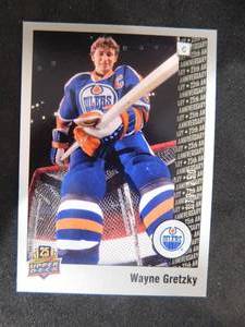 lot 137 image: 2014 Upper Deck 25th Anniversary Silver Wayne Gretzky #99 Serial #179250