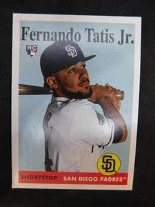 lot 139 image: 2019 Topps Archives Fernando Tatis Jr. Rookie Card #75