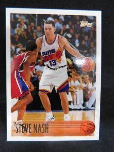 lot 142 image: 1996 Topps Steve Nash Rookie Card #182 MINT