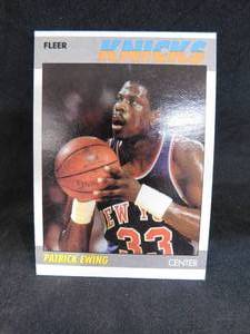 lot 145 image: 1987 Fleer Patrick Ewing #37 HOFer Mint