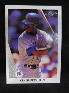 lot 157 image: 1990 Leaf Ken Griffey Jr. #245 1st Leaf Card MINT