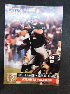 lot 174 image: 1991 Pro Set Brett Favre Rookie Card #762 HOFer