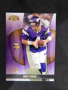 lot 188 image: 2009 Gridiron Gear Brett Favre #89 Vikings Os Serial #32100