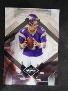 lot 194 image: 2009 Limited Brett Favre Vikings #57 Serial #339399