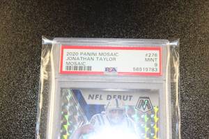 2020 Mosaic Silver Mosaic Jonathan Taylor #276 PSA 9 Rookie Card