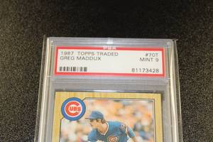 1987 Topps Traded Greg Maddux #70T PSA 9 Rookie Card