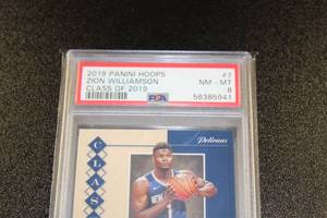2019-20 Hoops Class of 2019 Zion Williamson #7 PSA 8 Rookie Card