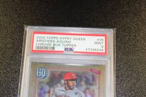 2020 Gypsy Queen Chrome Box Topper Aristides Aquino #35 PSA 9 Rookie Card