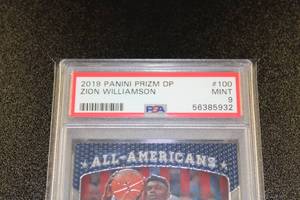 2019-20 Prizm Draft Zion Williamson #100 PSA 9 Rookie Card