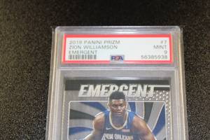 2019-20 Prizm Emergent Zion Williamson #7 PSA 9 Rookie Card