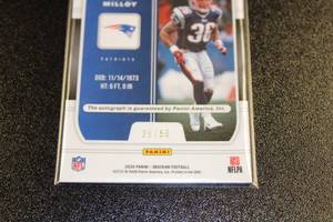 2020 Obsidian Aurora Lawyer Milloy Autograph #AA5 3550  Only 50 Exist