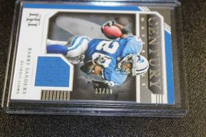 2020 National Treasures Century Materials Relic Barry Sanders 3799  Only 99 Exist