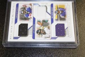 2020 National Treasures NFL Gear Trio Materials Marquise Brown JK Dobbins Devin Duvernay 3099