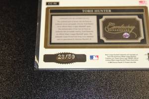 2004 Throwback Threads Century Collection Torii Hunter Jersey Bat Relic 2350  Only 50 Exist