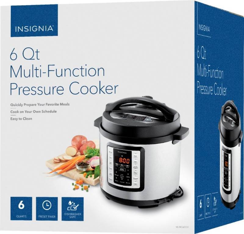 Insignia 6qt Multi Function Pressure Cooker Stainless Steel