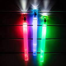 lot 855 image: Life Gear LED Reusable Glow Stick  Flashlight Assorted 8 Pack NEW with Whistle