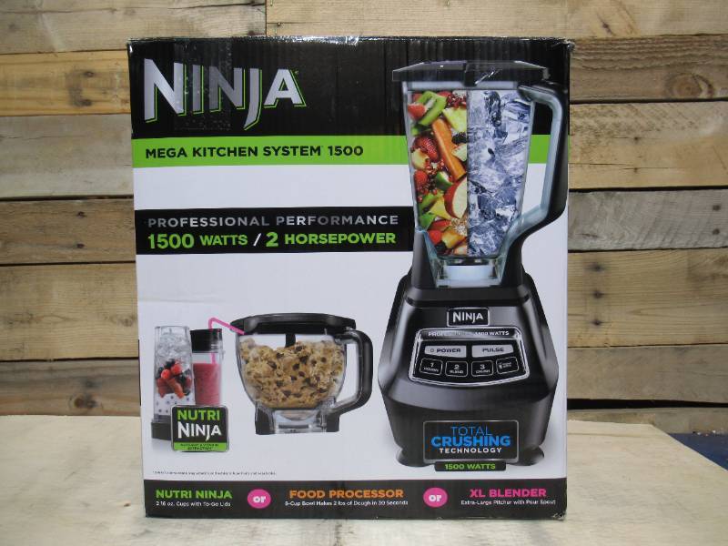 lot 74 image: Ninja - Mega Kitchen System 72-Oz. Blender - Black
