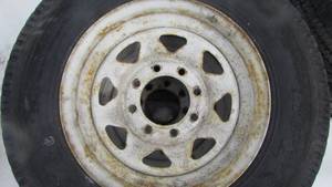 Set of 8.75R16.5LT Trailer Tires and 8 Bolt Rims