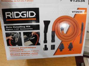 lot 12 image: RIDGID 1-14 in. Premium Car Cleaning Accessory Kit for RIDGID WetDry Shop Vacuums