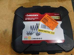 lot 32 image: Husky 38 in. Drive Master Bit Socket Set (37-Piece)