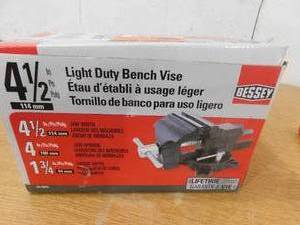 lot 42 image: BESSEY 4-12 in. Light Duty Bench Vise with Swivel Base