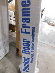 lot 99 image: A & F Wood 30 in. x 80 in. Pocket Door Frame