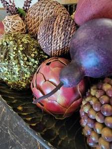 lot 83 image: Dried Fruit Centerpiece Dispay