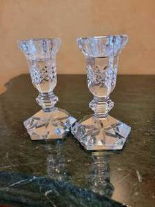 lot 43 image: Waterford Irish Crystal Candle Holders