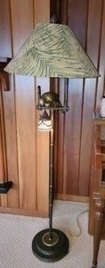 lot 10 image: Frederick Cooper Parrot Floor Lamp