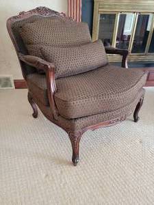 lot 7B image: Beautiful Bergere Chairs by Henredon - B