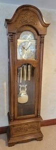 lot 13A image: Amazing Vintage Grandfather Clock by Ridgeway