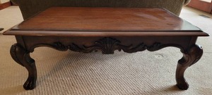 lot 9B image: Beautifully Carved Coffee Table
