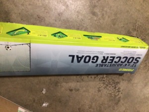 lot 29 image: PRIMED 12 x 6 Instant Soccer Goal Not used