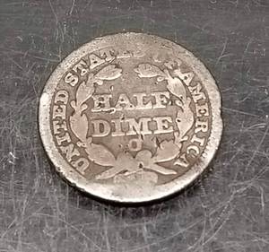 1851-O US SEATED LIBERTY HALF DIME
