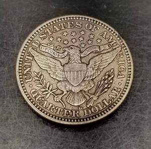 1915-D US BARBER QUARTER XF40 FULL LIBERTY