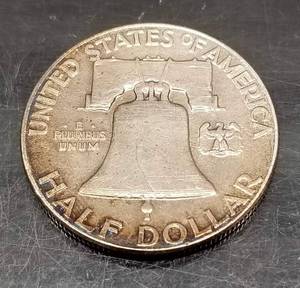 1948 FRANKLIN HALF DOLLAR AU NICELY TONED