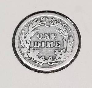 1912 US BARBER DIME