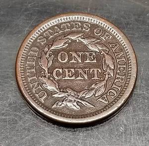 1848 US BRAIDED HAIR LARGE CENT