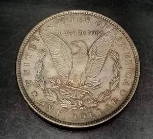 1889 MORGAN SILVER DOLLAR AU