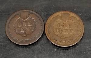 2 INDIAN HEAD CENTS 1879 1881
