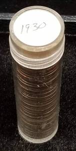 ROLL OF 1930 US WHEAT CENTS 50 COINS