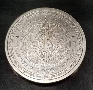 2020 SILVER SHIELD 1 TROY OZ .999 FINE SILVER