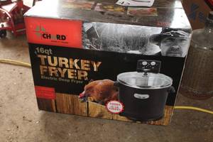 lot 42 image: Chard Turkey Fryer Electric Deep Fryer 16-Quart (New In Box )