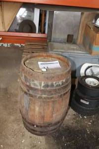 lot 41 image: Wood Wine Barrel