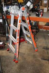 lot 74 image: Little Giant Ladder Systems Mega Max Extra Heavy Duty Aluminum Step Ladder