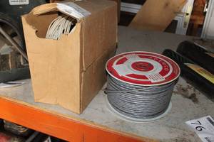 lot 78 image: Lot of (2 Rolls) Electrical Wire - Appliance Wiring 22AWG 80C 300V, Communications Cable