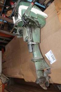 lot 103 image: Vintage Johnson Sea Horse 5-12hp Outboard Boat Motor