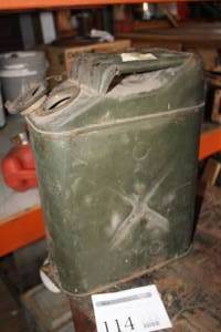lot 114 image: 5-Gallon Metal Fuel Can